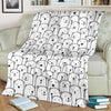 Polar Bear Print Pattern Blanket-grizzshop