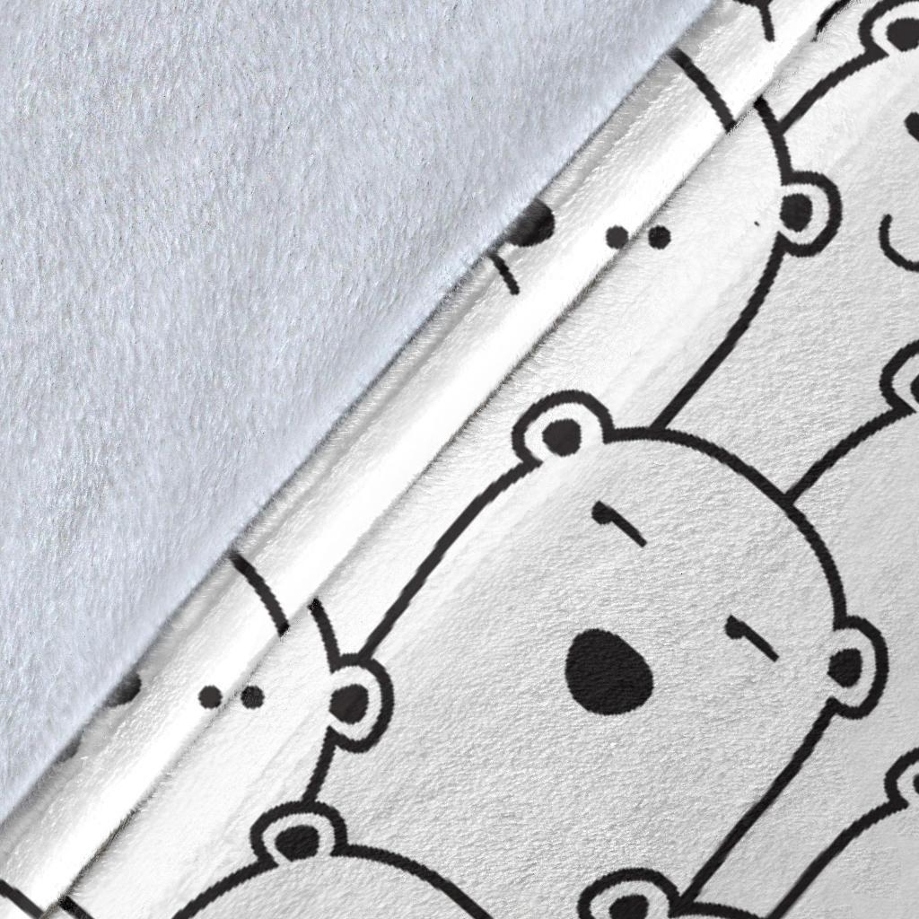 Polar Bear Print Pattern Blanket-grizzshop