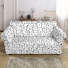 Polar Bear Print Pattern Loveseat Cover-grizzshop