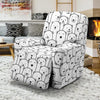 Polar Bear Print Pattern Recliner Cover-grizzshop