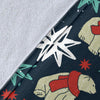 Polar Bear Snow Christmas Pattern Print Blanket-grizzshop