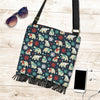 Polar Bear Snow Christmas Pattern Print Crossbody Bags-grizzshop