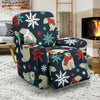 Polar Bear Snow Christmas Pattern Print Recliner Cover-grizzshop