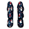 Polar Bear Xmas Print Pattern Muay Thai Shin Guards-grizzshop