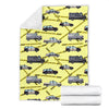 Police Car Pattern Print Blanket-grizzshop