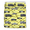 Police Car Pattern Print Duvet Cover Bedding Set-grizzshop