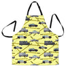 Police Car Pattern Print Men's Apron-grizzshop