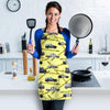 Police Car Pattern Print Women's Apron-grizzshop