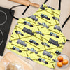 Police Car Pattern Print Women's Apron-grizzshop