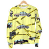 Police Car Pattern Print Women's Sweatshirt-grizzshop