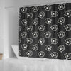 Police Pattern Print Bathroom Shower Curtain-grizzshop