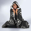 Police Pattern Print Hooded Blanket-grizzshop