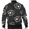 Police Pattern Print Men's Bomber Jacket-grizzshop