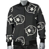 Police Pattern Print Men's Bomber Jacket-grizzshop