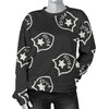 Police Pattern Print Women's Sweatshirt-grizzshop