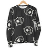 Police Pattern Print Women's Sweatshirt-grizzshop