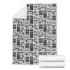 Police Print Pattern Blanket-grizzshop