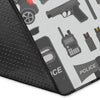 Police Print Pattern Floor Mat-grizzshop