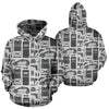 Police Print Pattern Men Women Pullover Hoodie-grizzshop