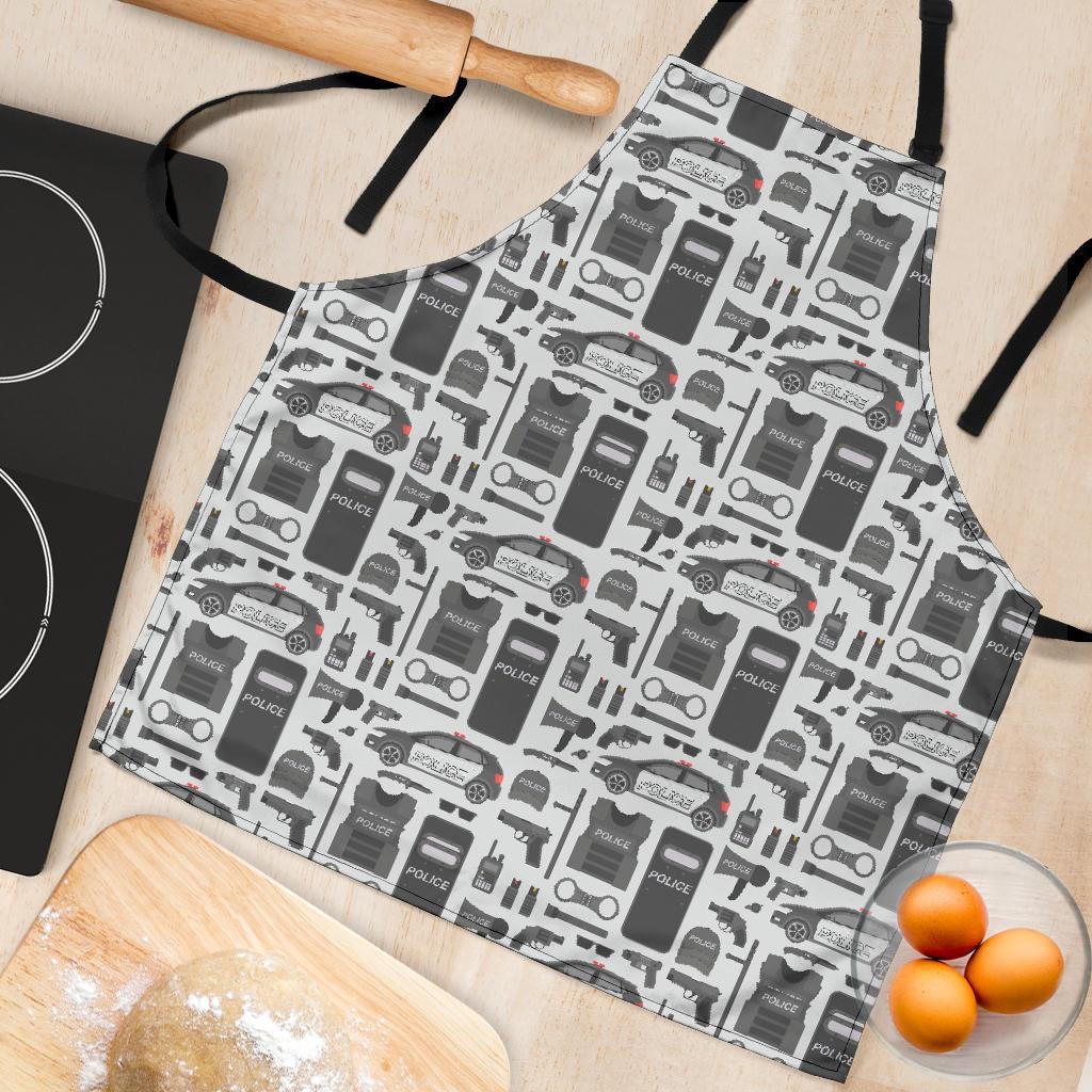 Police Print Pattern Women's Apron-grizzshop