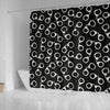 Police Shackle Pattern Print Bathroom Shower Curtain-grizzshop