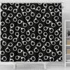 Police Shackle Pattern Print Bathroom Shower Curtain-grizzshop