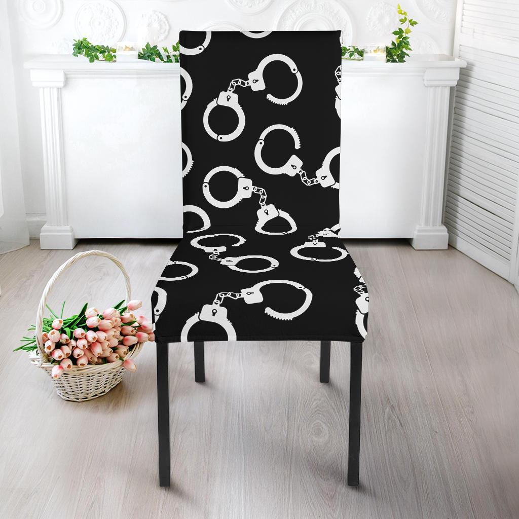 Police Shackle Pattern Print Chair Cover-grizzshop