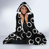 Police Shackle Pattern Print Hooded Blanket-grizzshop