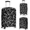 Police Shackle Pattern Print Luggage Cover Protector-grizzshop