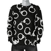 Police Shackle Pattern Print Women's Sweatshirt-grizzshop