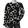 Police Shackle Pattern Print Women's Sweatshirt-grizzshop