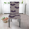 Polka Dot Halloween Bat Pattern Print Chair Cover-grizzshop