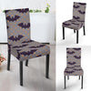 Polka Dot Halloween Bat Pattern Print Chair Cover-grizzshop