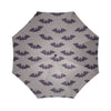Polka Dot Halloween Bat Pattern Print Foldable Umbrella-grizzshop