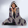 Polka Dot Halloween Bat Pattern Print Hooded Blanket-grizzshop