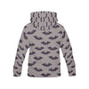 Polka Dot Halloween Bat Pattern Print Men Pullover Hoodie-grizzshop