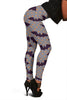 Polka Dot Halloween Bat Pattern Print Print Women Leggings-grizzshop