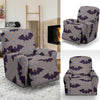 Polka Dot Halloween Bat Pattern Print Recliner Cover-grizzshop