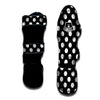 Polka Dot White And Black Print Pattern Muay Thai Shin Guards-grizzshop