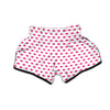 Polka Dot White And Pink Print Pattern Muay Thai Boxing Shorts-grizzshop