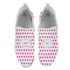 Polka Dot White And Pink Print Pattern White Athletic Shoes-grizzshop