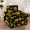 Polygonal Sunflower Armchair Cover-grizzshop