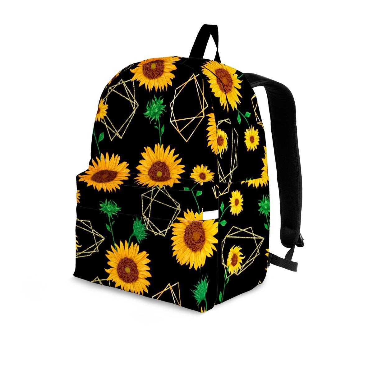 Polygonal Sunflower Backpack-grizzshop