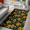 Polygonal Sunflower Floor Mat-grizzshop