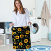 Polygonal Sunflower Laundry Basket-grizzshop