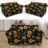 Polygonal Sunflower Loveseat Cover-grizzshop