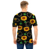 Polygonal Sunflower Men T Shirt-grizzshop