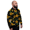 Polygonal Sunflower Men's Bomber Jacket-grizzshop