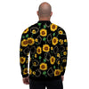 Polygonal Sunflower Men's Bomber Jacket-grizzshop