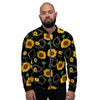 Polygonal Sunflower Men's Bomber Jacket-grizzshop